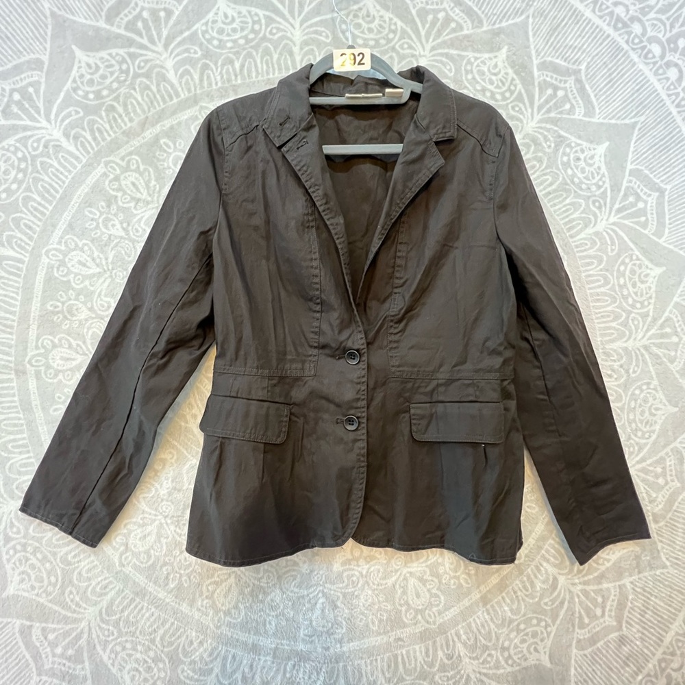 BEAUTIFUL DESIGNER JACKET BLAZER COAT SIZE M MEDIUM EUC BROWN DKNY JEANS…